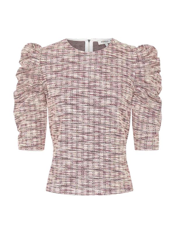 Morgan Morgan Тениска  светлобежово / пудра / пепел от рози / черно