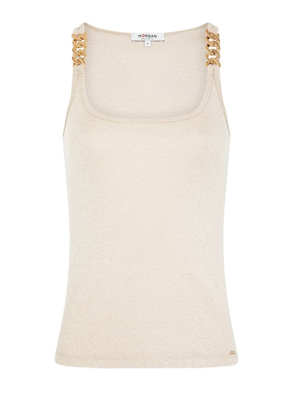 Morgan Morgan Топ 'DIDO'  слонова кост / злато