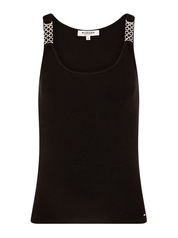 Morgan Morgan Топ 'DUA'  черно