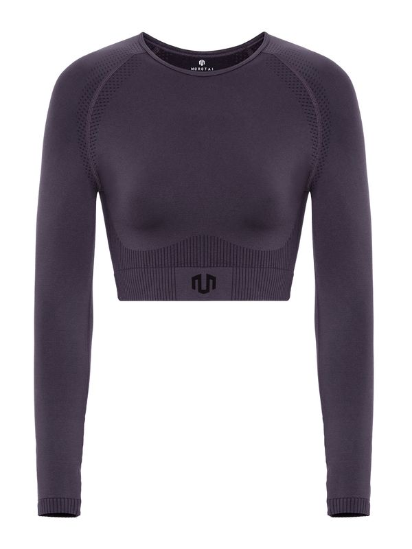 MOROTAI MOROTAI Функционална тениска 'Naikan'  слива / черно