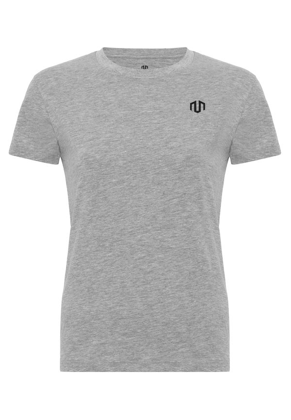 MOROTAI MOROTAI Функционална тениска 'Naka'  сив меланж / черно