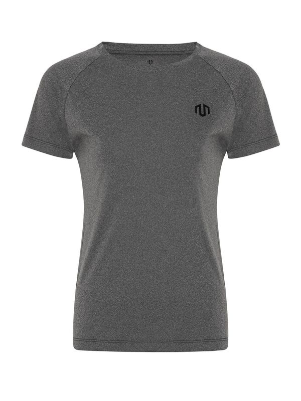 MOROTAI MOROTAI Функционална тениска 'Naka'  тъмносиво / черно