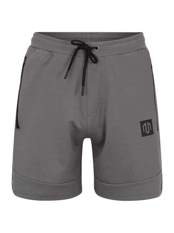 MOROTAI MOROTAI Спортен панталон 'Interlock'  таупе сиво / черно