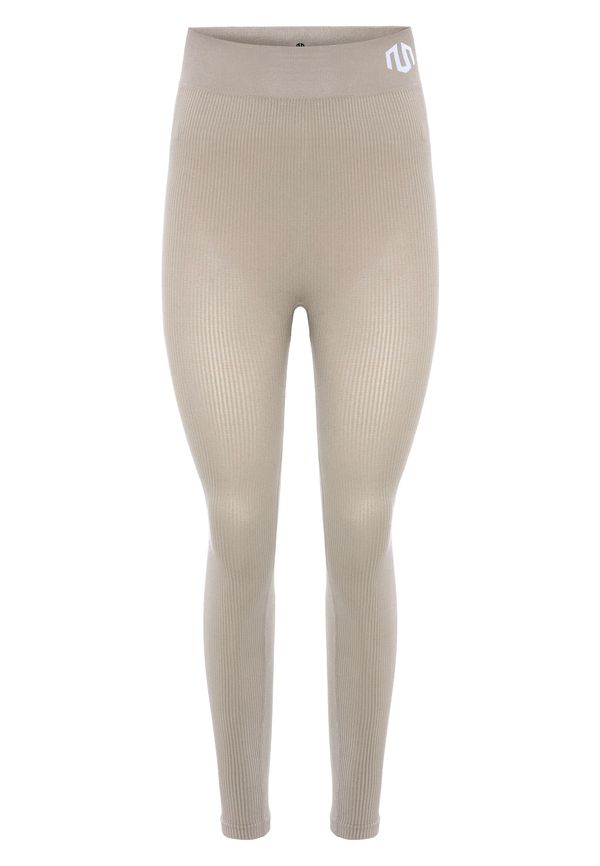 MOROTAI MOROTAI Спортен панталон 'Naikan'  светлобежово / бяло