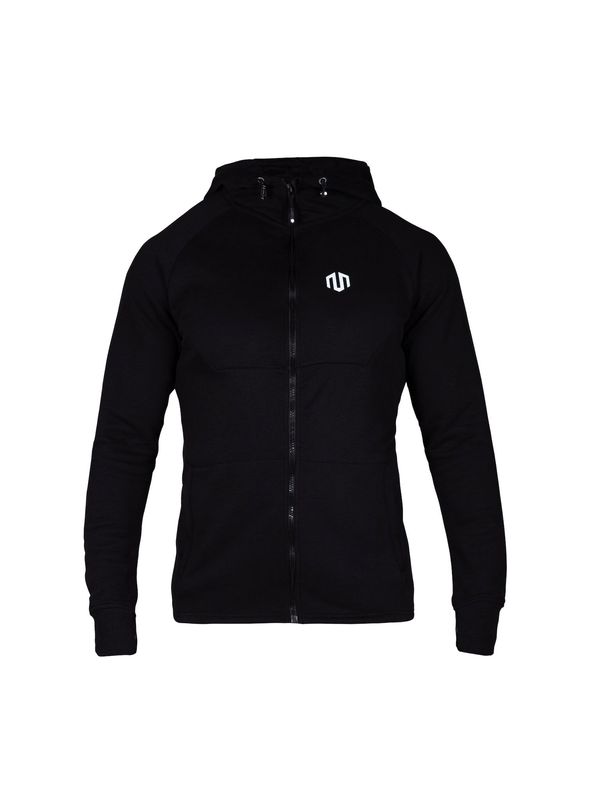 MOROTAI MOROTAI Спортна жилетка с качулка 'Neotech'  черно / бяло