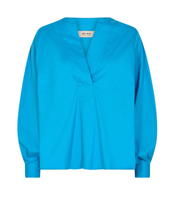 MOS MOSH MOS MOSH Блуза  лазурно синьо