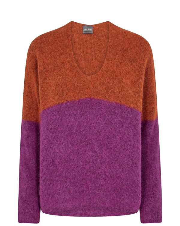 MOS MOSH MOS MOSH Пуловер  тъмно коралово / червено-виолетово