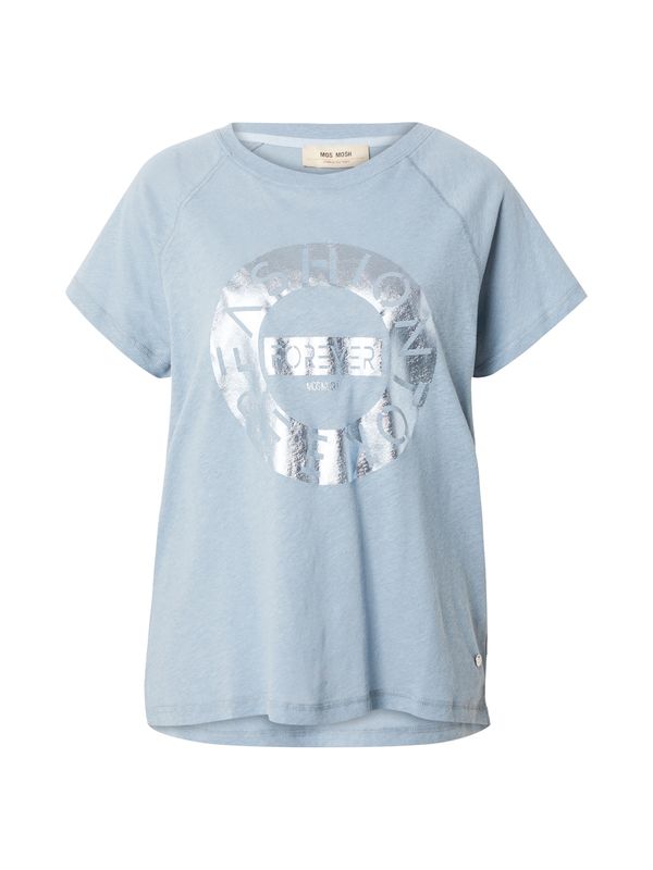 MOS MOSH MOS MOSH Тениска  гълъбово синьо / сребърно