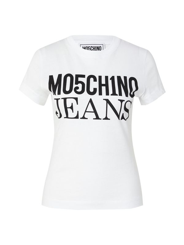Moschino Jeans Moschino Jeans Тениска  черно / мръсно бяло