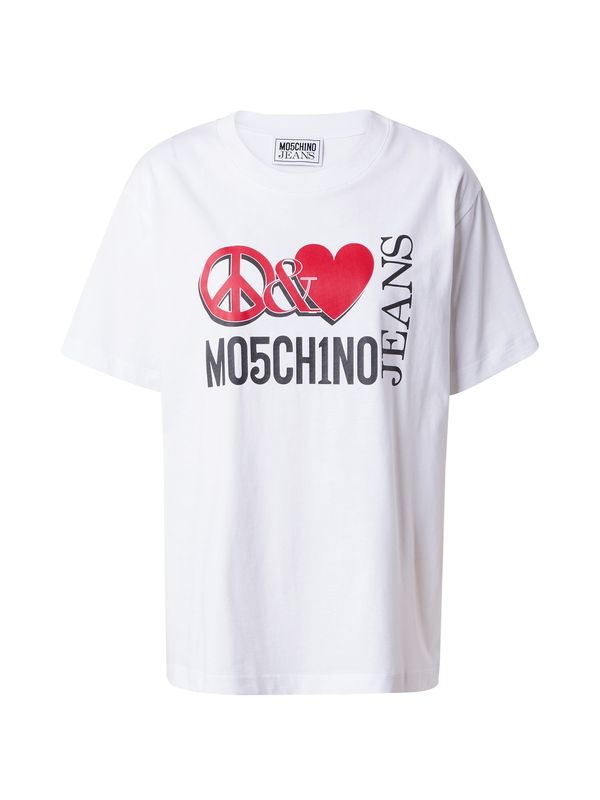 Moschino Jeans Moschino Jeans Тениска  червено / черно / бяло