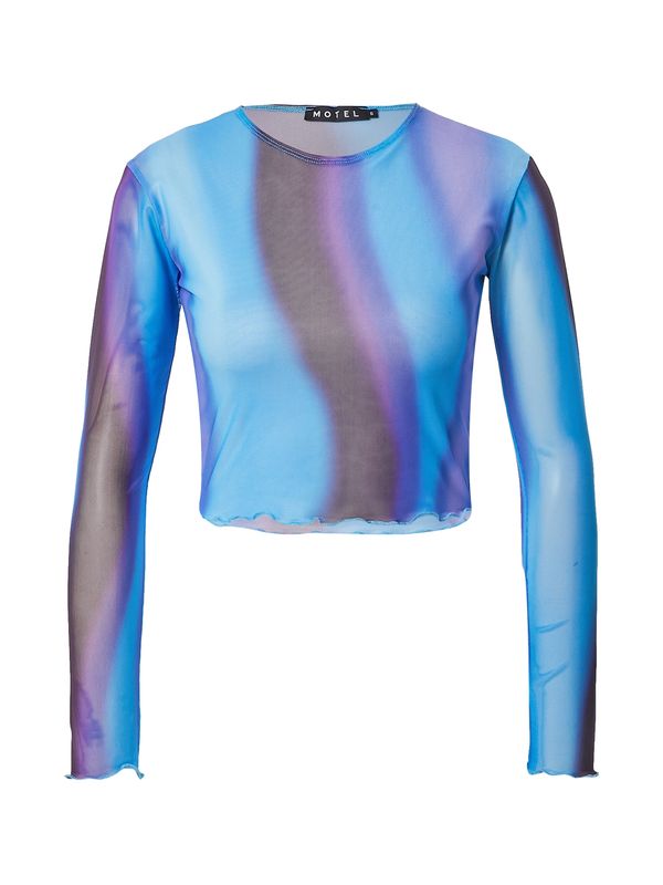 Motel Motel Тениска 'BONNA'  синьо / тъмносиньо / кафяво / лилав