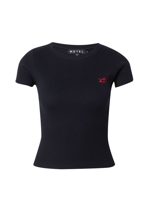 Motel Motel Тениска  червено / черно