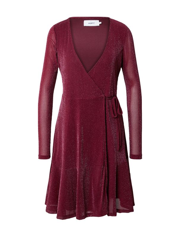 Moves Moves Рокля 'Mallus'  винено червено / сребърно