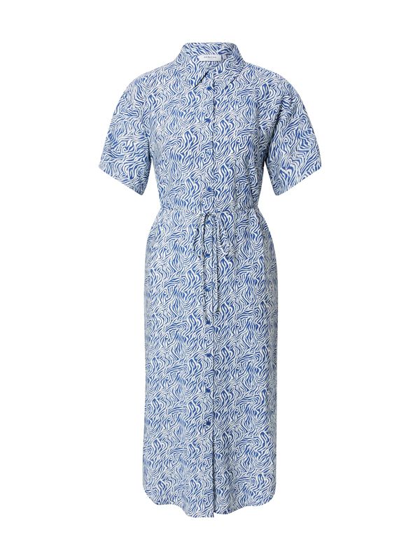 MSCH COPENHAGEN MSCH COPENHAGEN Рокля тип риза 'Adaline Ladonna'  екрю / синьо