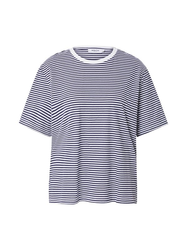 MSCH COPENHAGEN MSCH COPENHAGEN Тениска 'Hadrea'  тъмносиньо / бяло