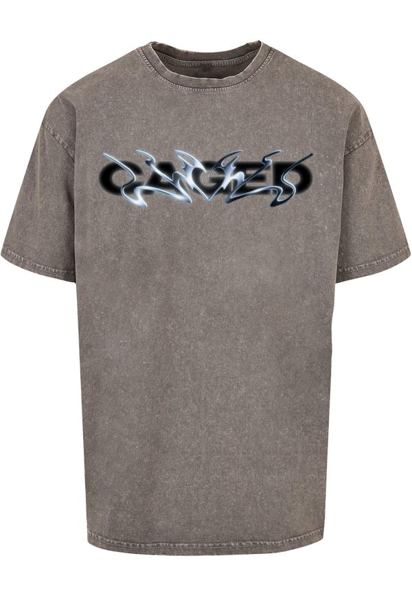 MT Upscale MT Upscale Тениска 'Cagedchrome'  светлосиньо / сиво / черно