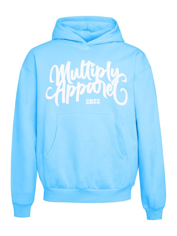 Multiply Apparel Multiply Apparel Суичър  лазурно синьо / бяло
