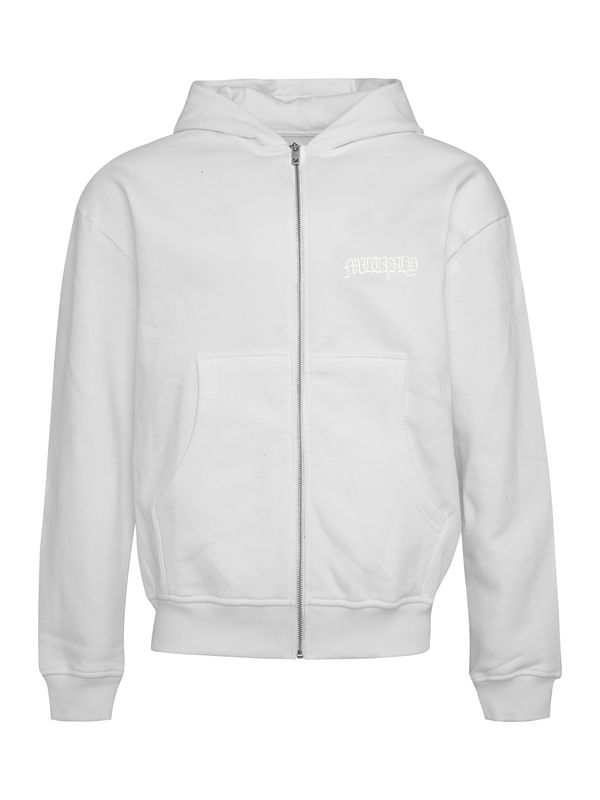 Multiply Apparel Multiply Apparel Суичъри с качулка  светлосиво / бяло