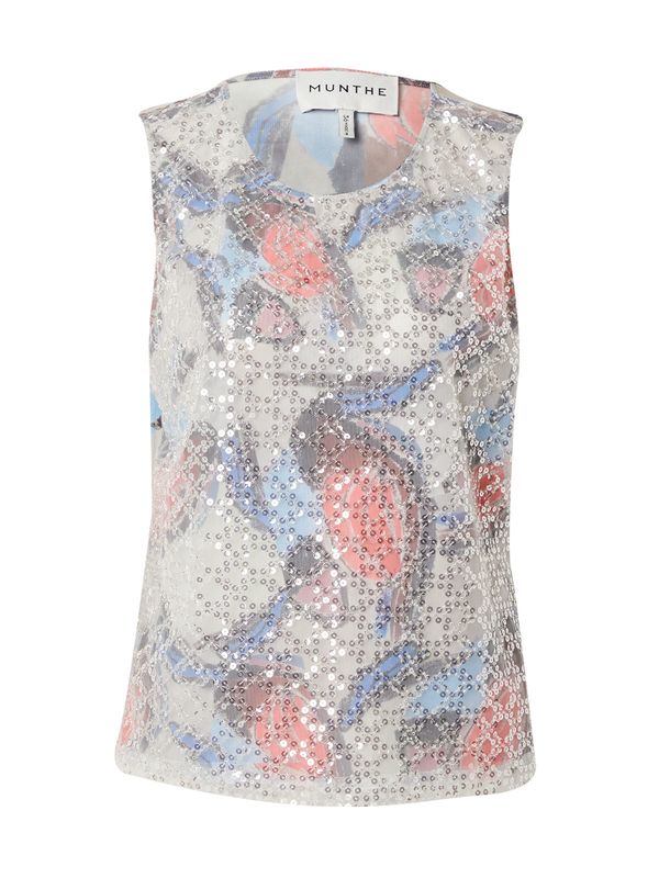 Munthe Munthe Блуза 'MULIA'  бежово / синьо / червено / сребърно