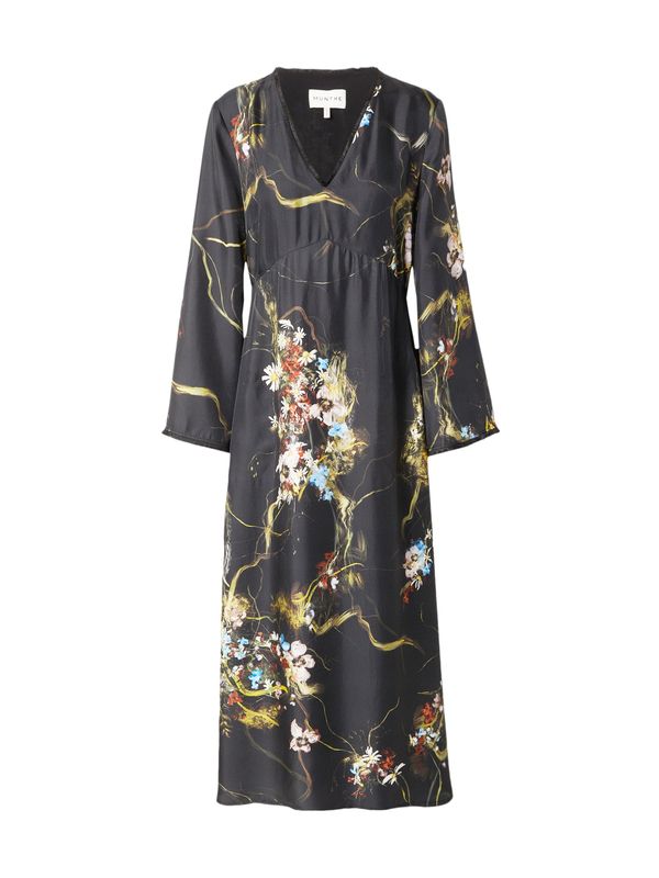 Munthe Munthe Рокля 'MALAYSIA'  светлосиньо / светлозелено / черно / бяло