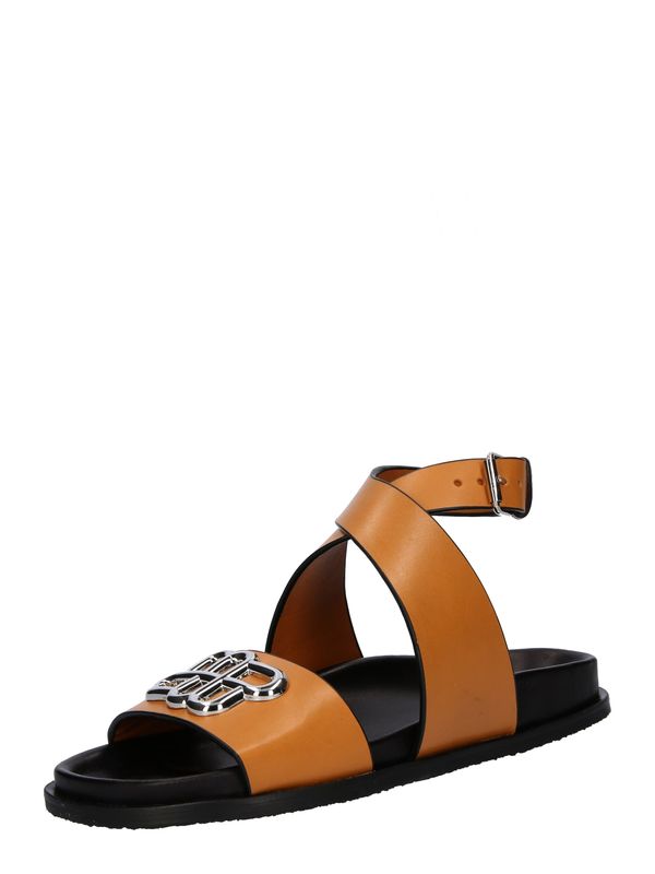 Munthe Munthe Сандали с каишка 'MARKET'  кафяво / сребърно