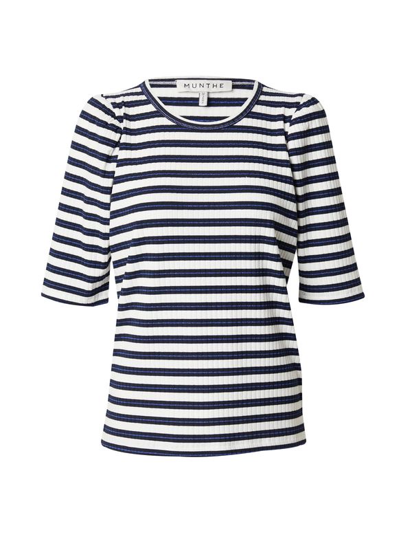 Munthe Munthe Тениска 'JIKOLAZ'  синьо / морскосиньо / бяло