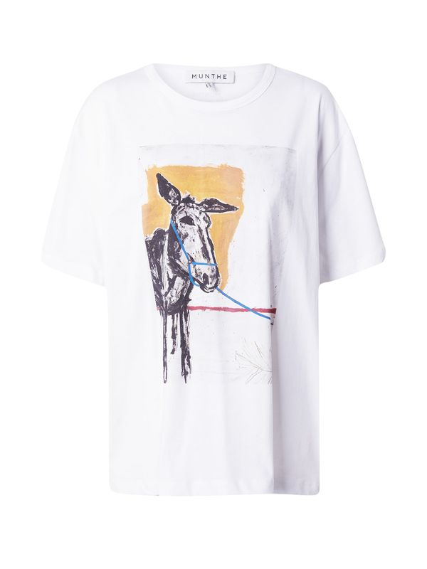 Munthe Munthe Тениска 'MIDI'  синьо / жълто / антрацитно черно / бяло