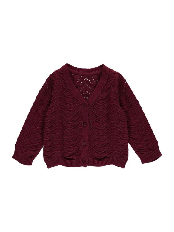 Müsli by GREEN COTTON Müsli by GREEN COTTON Плетена жилетка  бургундово червено