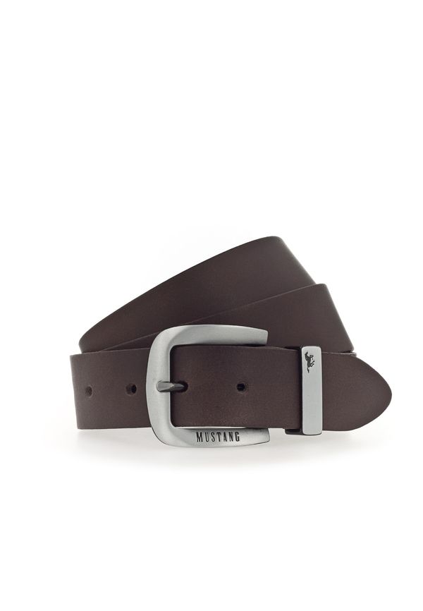 MUSTANG MUSTANG Колан  тъмнокафяво / сребърно