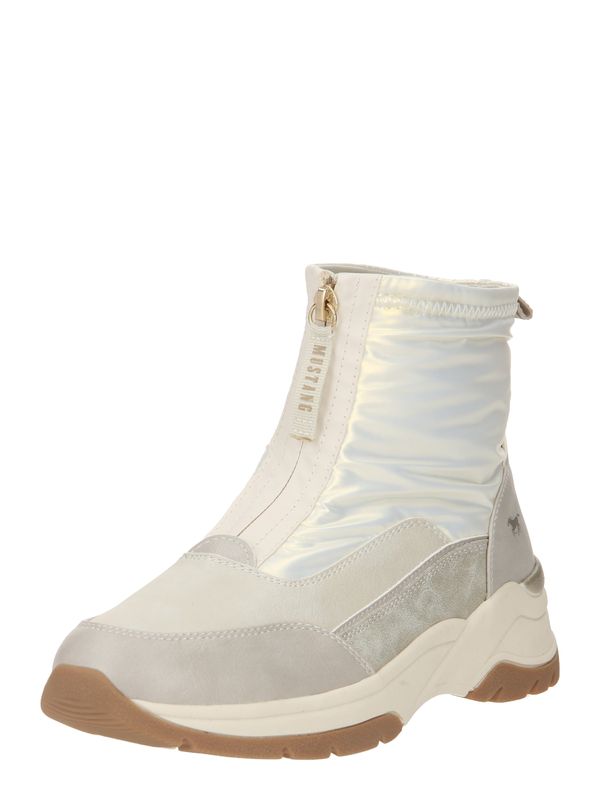 MUSTANG MUSTANG Къси ботуши  бежово / слонова кост / бяло