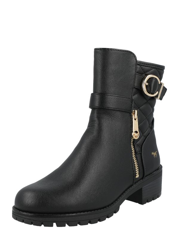 MUSTANG MUSTANG Къси ботуши  злато / черно