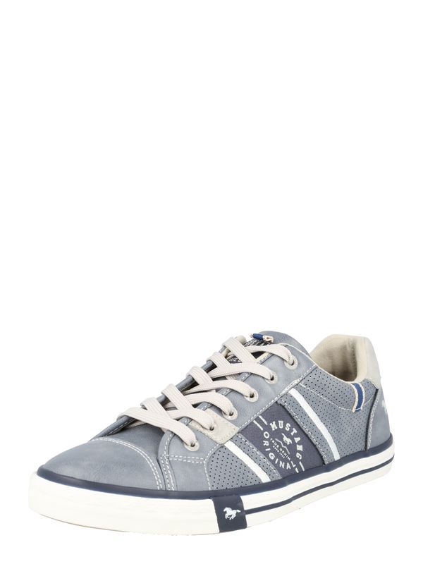 MUSTANG MUSTANG Ниски маратонки  гълъбово синьо / бяло