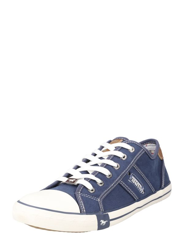 MUSTANG MUSTANG Ниски маратонки  морскосиньо / бяло