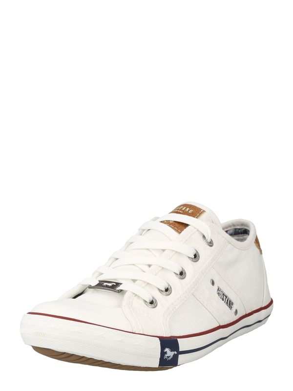 MUSTANG MUSTANG Ниски маратонки  нейви синьо / карамел / бяло