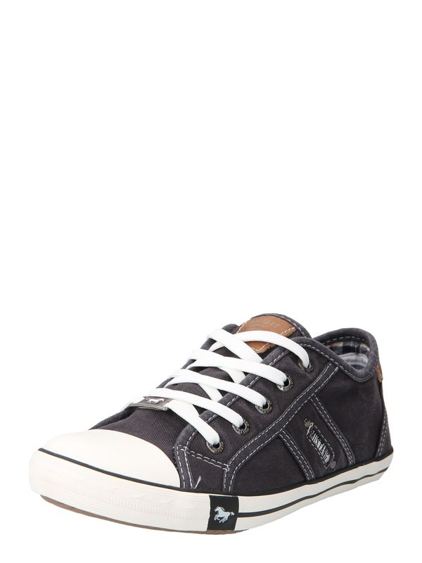 MUSTANG MUSTANG Ниски маратонки  пуебло оранжево-кафяво / черно / бяло