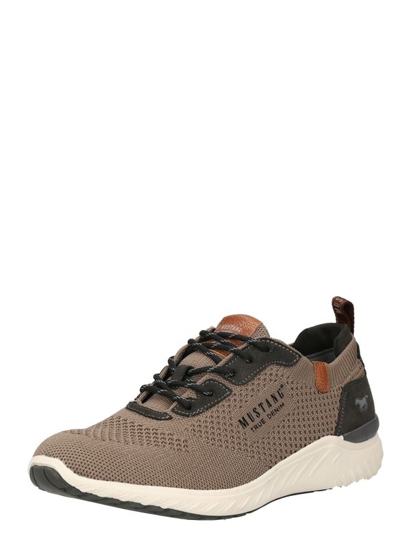 MUSTANG MUSTANG Ниски маратонки  светлокафяво / тъмносиво