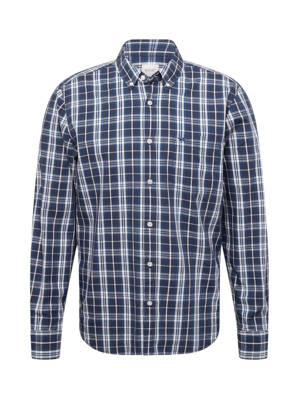 MUSTANG MUSTANG Риза 'CHESTER'  синьо / нейви синьо / мръсно бяло
