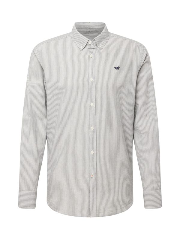 MUSTANG MUSTANG Риза 'CLEMENS'  нейви синьо / светлосиво / бяло