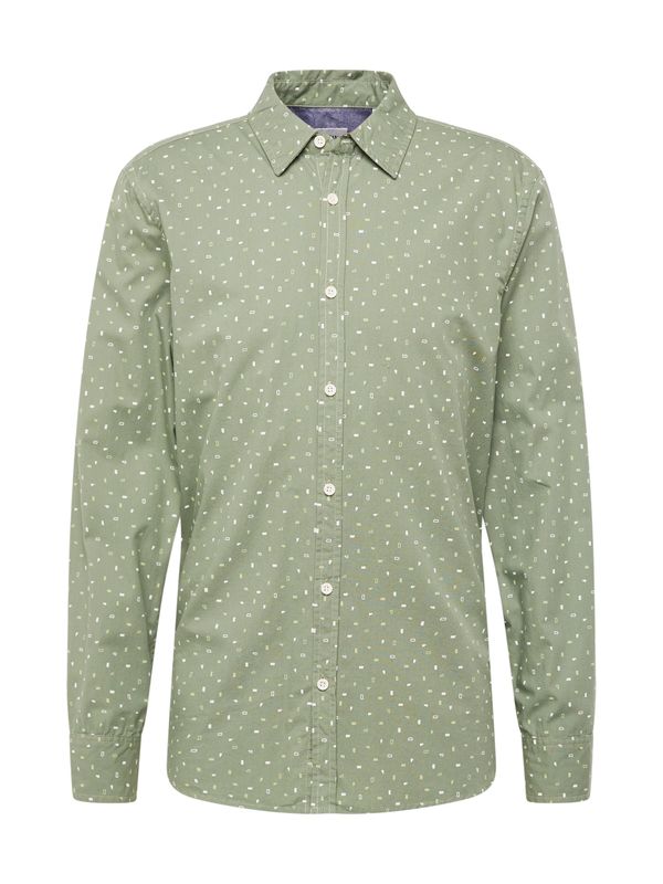 MUSTANG MUSTANG Риза 'ELMORE'  пастелно зелено / бяло