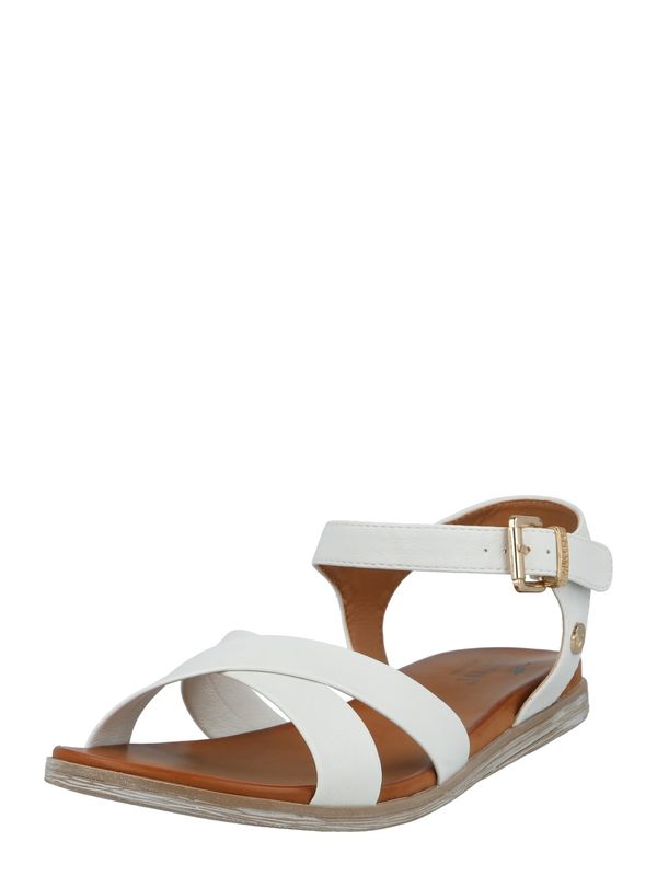 MUSTANG MUSTANG Сандали с каишка  естествено бяло
