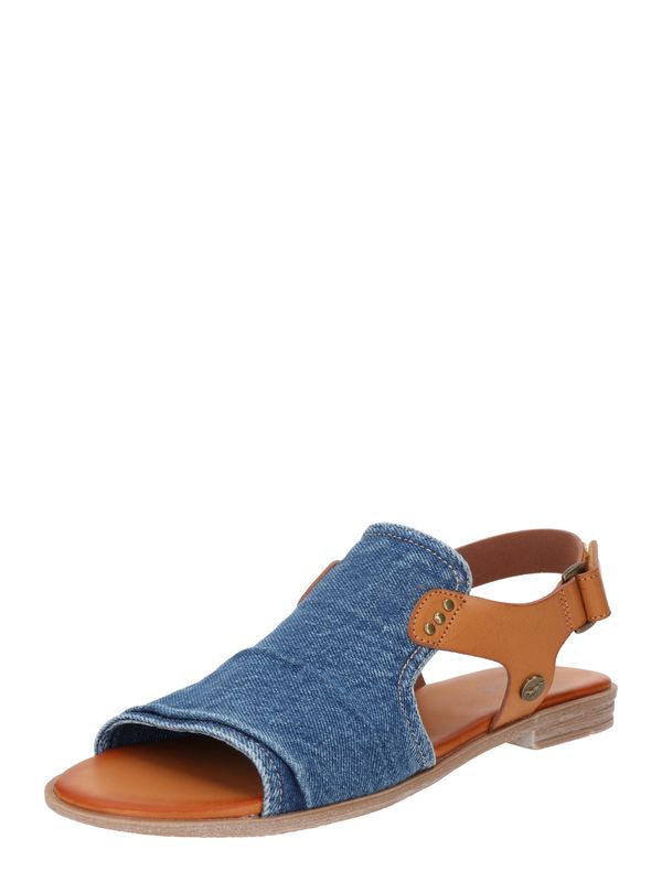 MUSTANG MUSTANG Сандали  син деним / кафяво