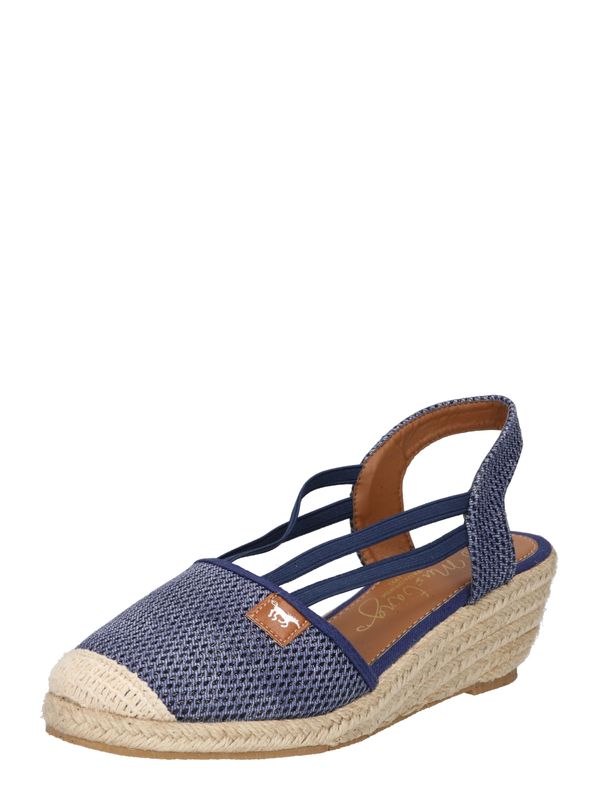 MUSTANG MUSTANG Сандали  светлобежово / опушено синьо / кестеняво кафяво / черно