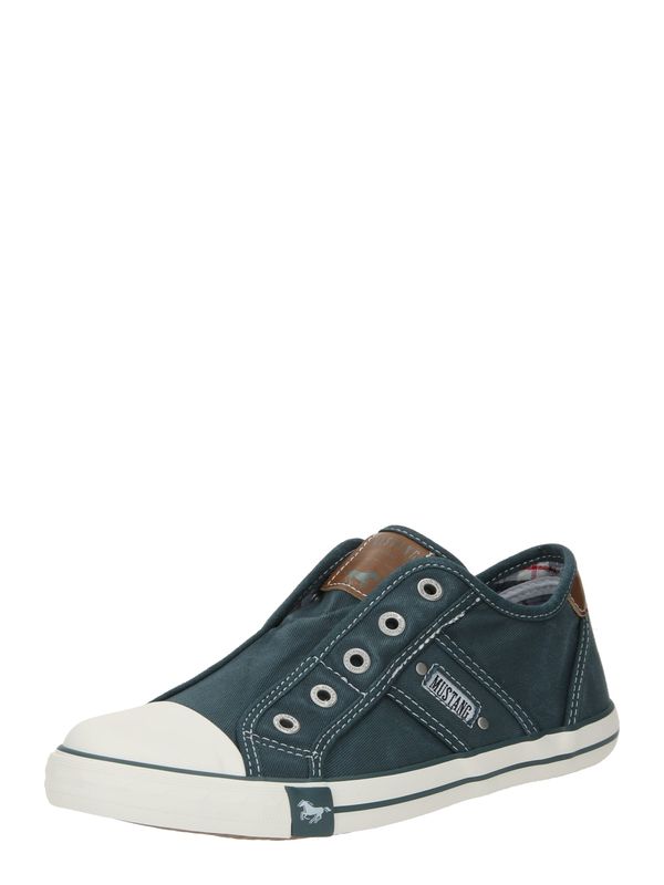 MUSTANG MUSTANG Спортни обувки Slip On  синьо / умбра / сиво / бяло