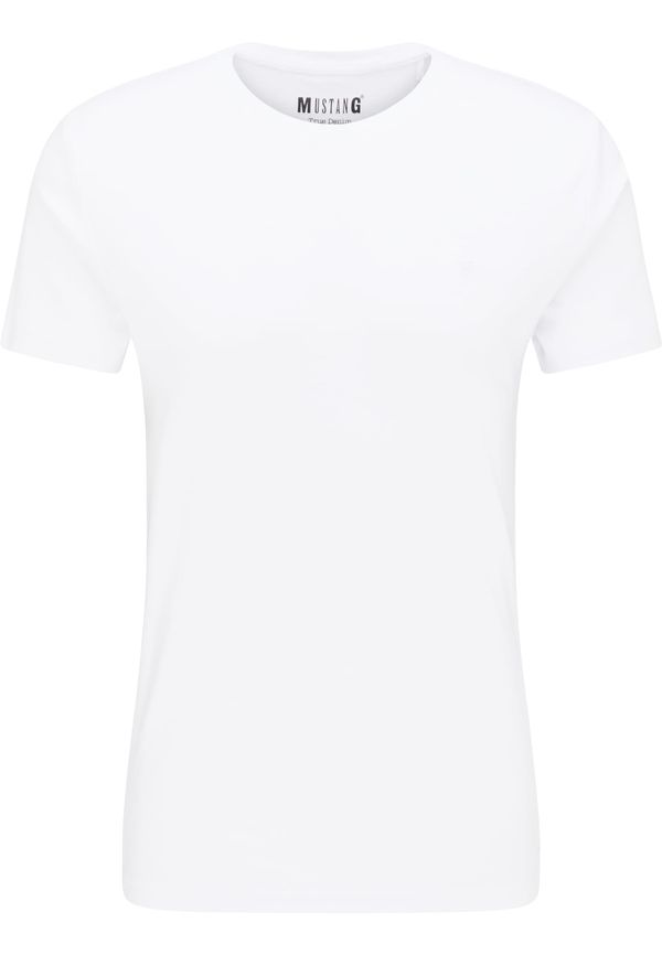 MUSTANG MUSTANG Тениска 'Aaron'  бяло