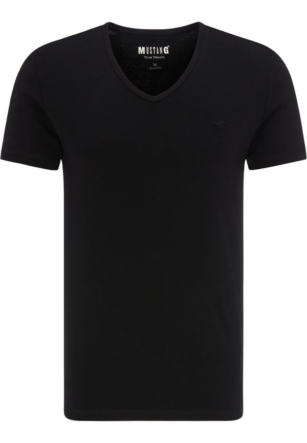 MUSTANG MUSTANG Тениска 'Aaron'  черно