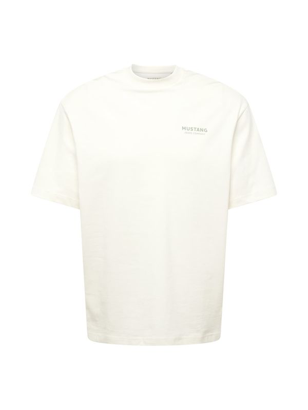 MUSTANG MUSTANG Тениска 'ALVARADO'  синьо / зелено / мръсно бяло