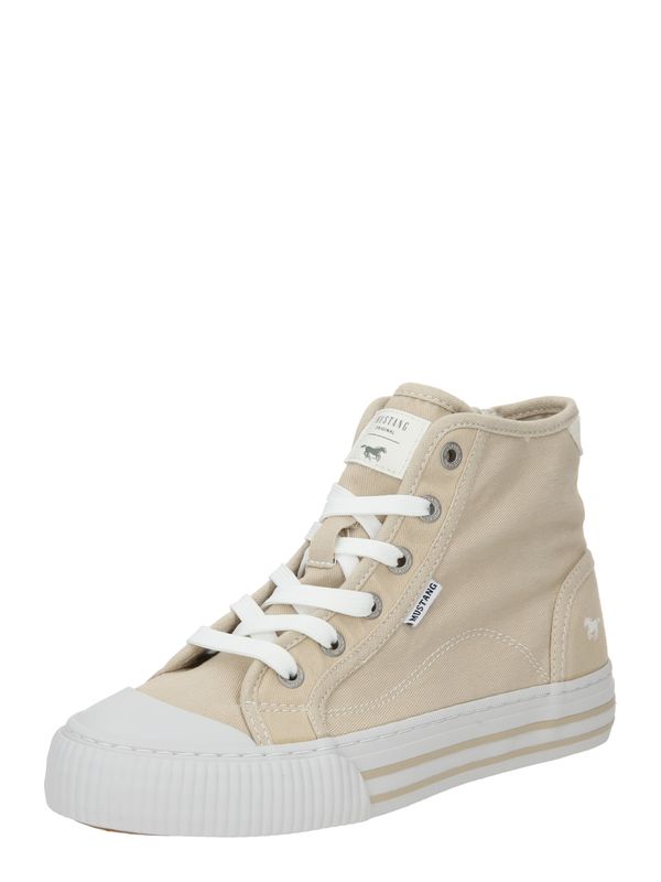 MUSTANG MUSTANG Високи маратонки  бежово