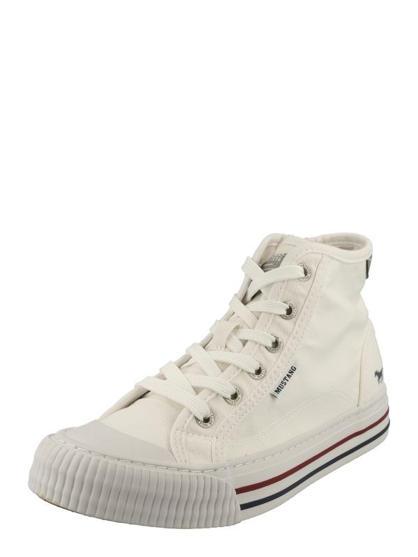 MUSTANG MUSTANG Високи маратонки  тъмносиво / естествено бяло