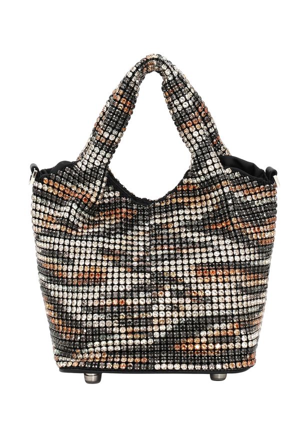 myMo at night myMo at night Дамска чанта  коняк / антрацитно черно / бяло