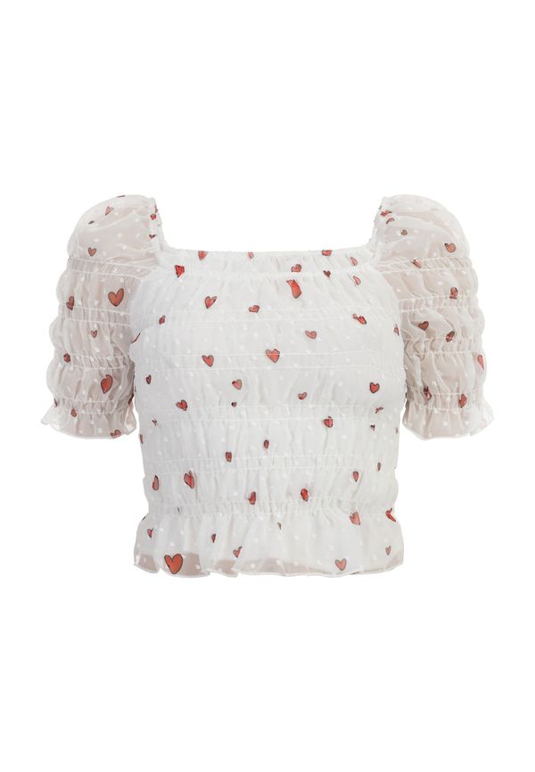 MYMO MYMO Блуза  ярко червено / черно / бяло